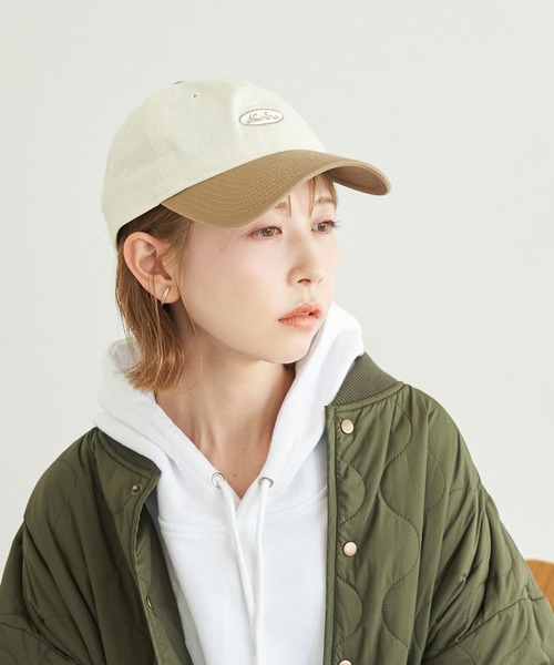 NEW ERA(ニューエラ)の「【NEWERA(R)/ニューエラ別注】9TWENTY Easy Snap oval logo cap(キャップ・レディース・ブルー系その他4/ベージュ系その他/ブルー系その他・FREE)」の2枚目の写真