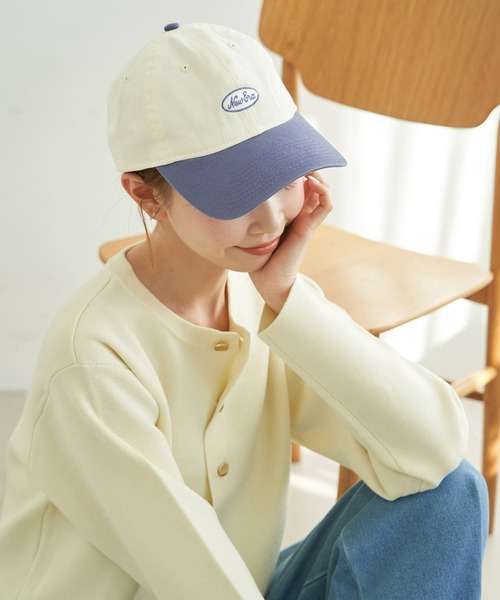NEW ERA(ニューエラ)の「【NEWERA(R)/ニューエラ別注】9TWENTY Easy Snap oval logo cap(キャップ・レディース・ブルー系その他4/ベージュ系その他/ブルー系その他・FREE)」の1枚目の写真