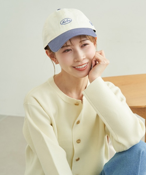NEW ERA(ニューエラ)の「【NEWERA(R)/ニューエラ別注】9TWENTY Easy Snap oval logo cap(キャップ・レディース・ブルー系その他4/ベージュ系その他/ブルー系その他・FREE)」の4枚目の写真