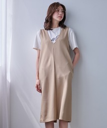 Arnold Palmer | ワッフル Vネック ジャンパースカート(ジャンパースカート)