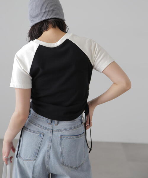 FREE'S MART（フリーズマート）の「◇ドロストラグランTシャツ（Tシャツ/カットソー・レディース・ホワイト/レッド/ブラック・FREE）」の21枚目の写真