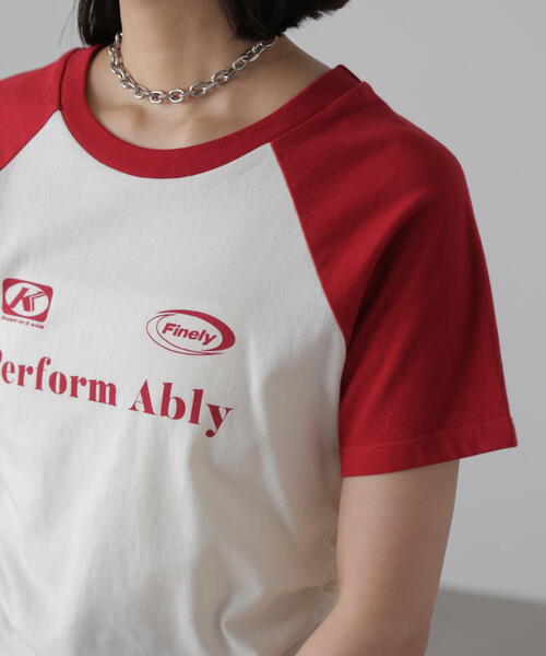 FREE'S MART（フリーズマート）の「◇ドロストラグランTシャツ（Tシャツ/カットソー・レディース・ホワイト/レッド/ブラック・FREE）」の12枚目の写真