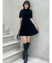 ホールガーメントミニニットワンピース
