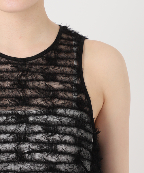 NOBLE◆N.Jam/アメスリトップス/タンクトップ/--/ポリエステル/BLK/24-051-240-1200-2-0// Noble（ノーブル）の「N.Jam/エヌジャム アメスリトップス