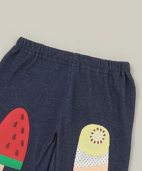 baby cheer（ベイビーチアー）の「ice pop ハーフパンツ（スウェットパンツ・キッズ・サックスブルー/ネイビー・90cm/80ｃｍ/120cm/100cm/110cm）」の5枚目の写真