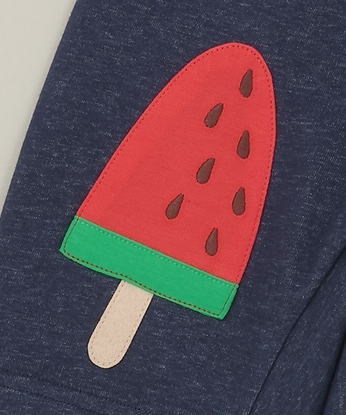 baby cheer（ベイビーチアー）の「ice pop ハーフパンツ（スウェットパンツ・キッズ・サックスブルー/ネイビー・90cm/80ｃｍ/120cm/100cm/110cm）」の6枚目の写真