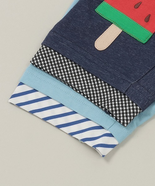 baby cheer（ベイビーチアー）の「ice pop ハーフパンツ（スウェットパンツ・キッズ・サックスブルー/ネイビー・90cm/80ｃｍ/120cm/100cm/110cm）」の8枚目の写真