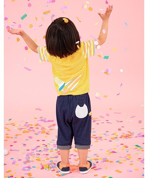 baby cheer（ベイビーチアー）の「ice pop ハーフパンツ（スウェットパンツ・キッズ・サックスブルー/ネイビー・90cm/80ｃｍ/120cm/100cm/110cm）」の13枚目の写真