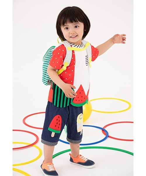 baby cheer（ベイビーチアー）の「ice pop ハーフパンツ（スウェットパンツ・キッズ・サックスブルー/ネイビー・90cm/80ｃｍ/120cm/100cm/110cm）」の19枚目の写真