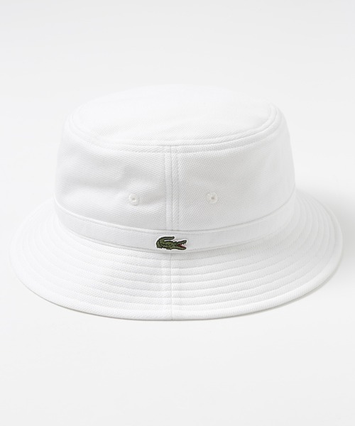 LACOSTE（ラコステ）の「【LACOSTE】鹿の子ロゴバケットハット L1311（ハット・メンズ・ホワイト/ブラック/ネイビー・FREE）」の14枚目の写真