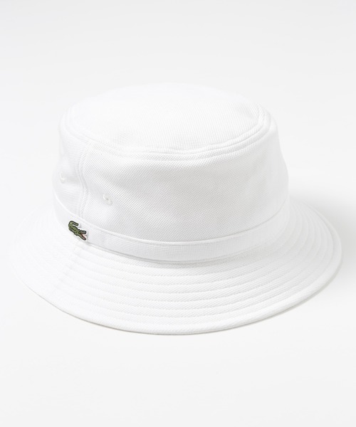 LACOSTE（ラコステ）の「【LACOSTE】鹿の子ロゴバケットハット L1311（ハット・メンズ・ホワイト/ブラック/ネイビー・FREE）」の13枚目の写真