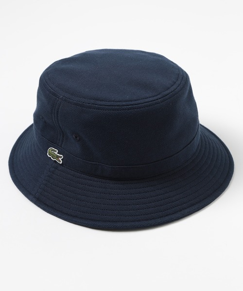 LACOSTE（ラコステ）の「【LACOSTE】鹿の子ロゴバケットハット L1311（ハット・メンズ・ホワイト/ブラック/ネイビー・FREE）」の18枚目の写真