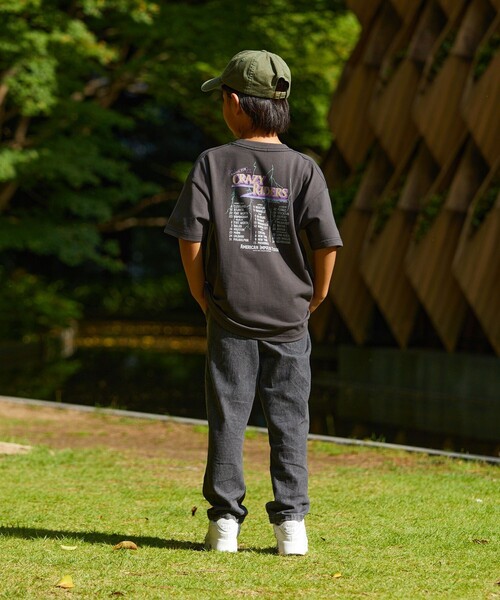 FREAK'S STORE（フリークスストア）の「限定展開 キッズ ビッグシルエット プリント クルーネック Tシャツ / バックプリント /  KIDS CRAZY RIDERS（Tシャツ/カットソー・キッズ・ホワイト/グレー/チャコールグレー・120/130/140/150）」の14枚目の写真