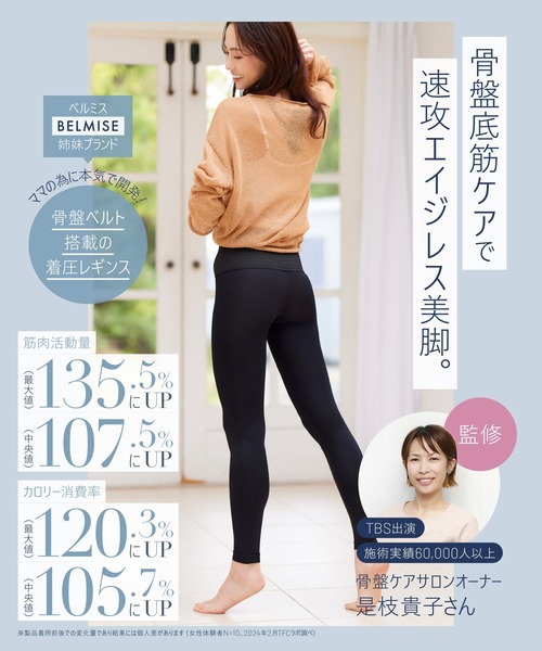 販売枚数680万枚突破！】[公式ベルミス] リセットレギンス ペルシー 1