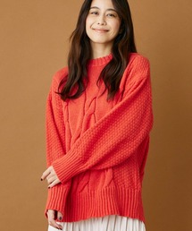 INED CLARO | ケーブルニットプルオーバー(ニット/セーター)