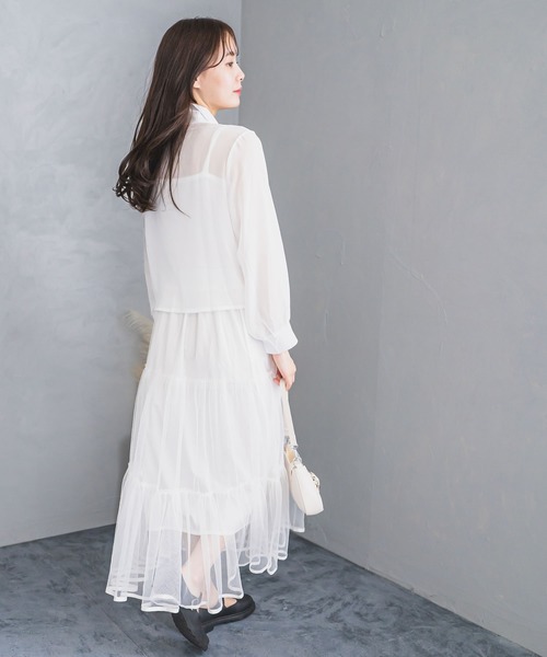 madrepadre(マドレパドレ)の「リボンシアーシャツブラウス(シャツ/ブラウス・レディース・ホワイト・MEDIUM/LARGE)」の13枚目の写真