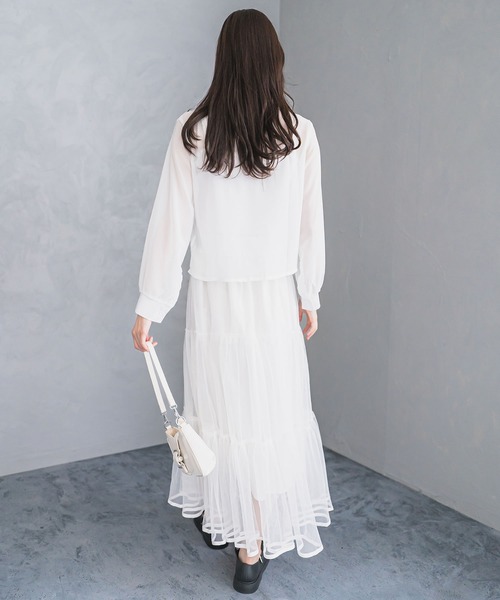 madrepadre(マドレパドレ)の「リボンシアーシャツブラウス(シャツ/ブラウス・レディース・ホワイト・MEDIUM/LARGE)」の14枚目の写真