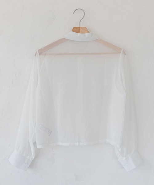 madrepadre(マドレパドレ)の「リボンシアーシャツブラウス(シャツ/ブラウス・レディース・ホワイト・MEDIUM/LARGE)」の16枚目の写真