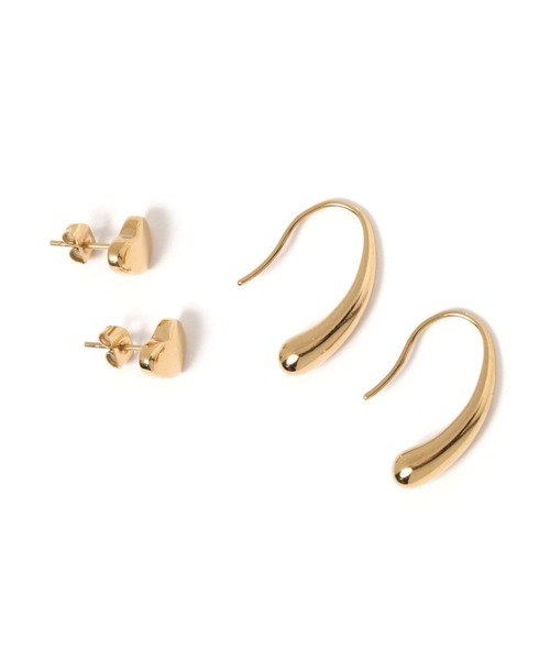 GLOBAL WORK(グローバルワーク)の「ステンレスピアス4点セット/125014(ピアス(両耳用)・レディース・ゴールド/シルバー・ONE SIZE)」の2枚目の写真