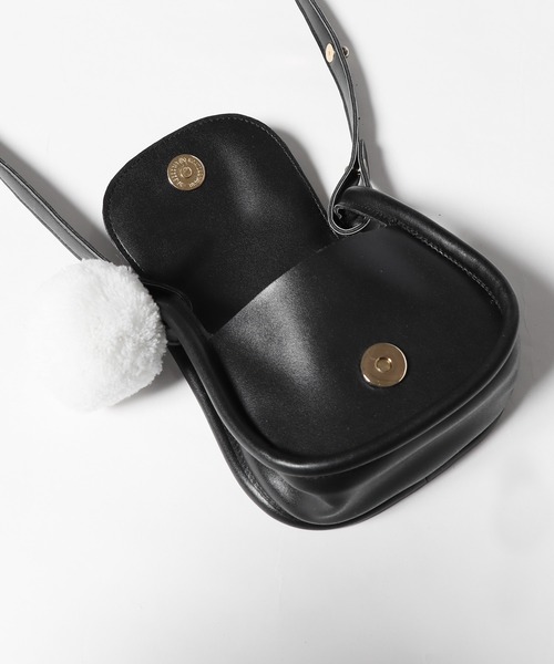 HELOYSE(エロイーズ)の「HELOYSE/エロイーズ palm bag ショルダーバッグ ミニバッグ ショルダーポーチ(ショルダーバッグ・レディース・ブラック/ホワイト・FREE)」の6枚目の写真
