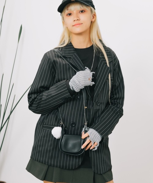 HELOYSE(エロイーズ)の「HELOYSE/エロイーズ palm bag ショルダーバッグ ミニバッグ ショルダーポーチ(ショルダーバッグ・レディース・ブラック/ホワイト・FREE)」の11枚目の写真