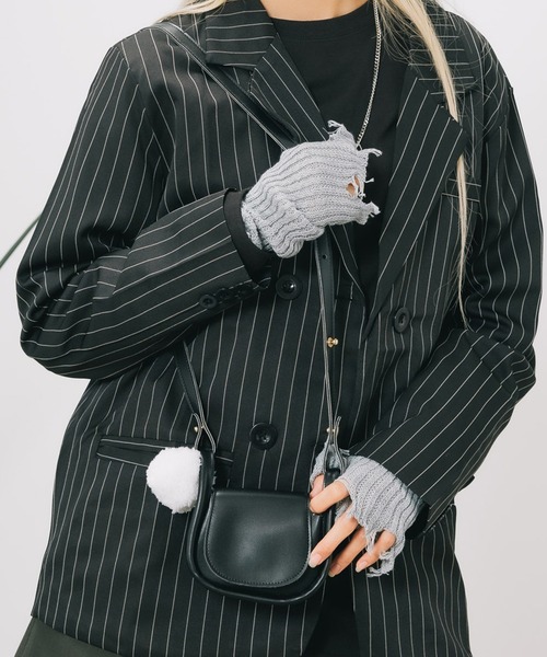 HELOYSE(エロイーズ)の「HELOYSE/エロイーズ palm bag ショルダーバッグ ミニバッグ ショルダーポーチ(ショルダーバッグ・レディース・ブラック/ホワイト・FREE)」の12枚目の写真
