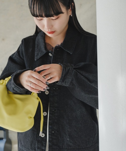 Kastane(カスタネ)の「【WEB限定/2サイズ展開】オーバーデニムジャケット(デニムジャケット・レディース・ブラック・M/L)」の16枚目の写真