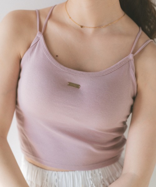 ECREL（エクレール）の「バックリボンキャミソール/カップ付き（キャミソール・レディース・ブラック/ホワイト/ピンク・FREE）」の3枚目の写真