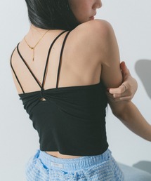 バックリボンキャミソール/カップ付き