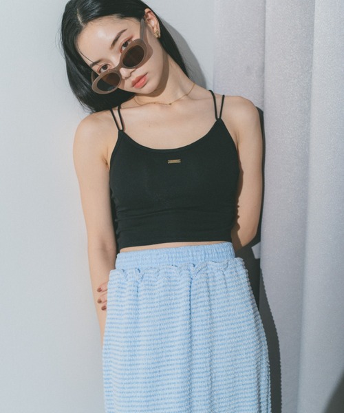 ECREL（エクレール）の「バックリボンキャミソール/カップ付き（キャミソール・レディース・ブラック/ホワイト/ピンク・FREE）」の7枚目の写真