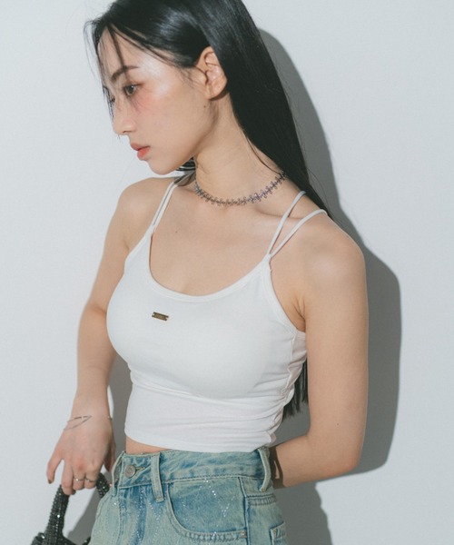 ECREL（エクレール）の「バックリボンキャミソール/カップ付き（キャミソール・レディース・ブラック/ホワイト/ピンク・FREE）」の13枚目の写真