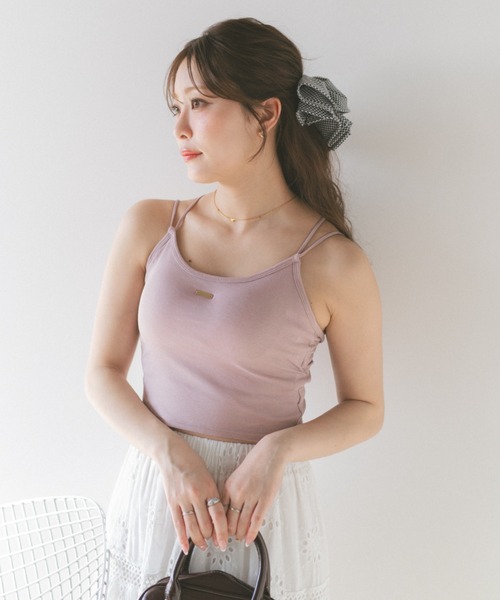 ECREL（エクレール）の「バックリボンキャミソール/カップ付き（キャミソール・レディース・ブラック/ホワイト/ピンク・FREE）」の21枚目の写真