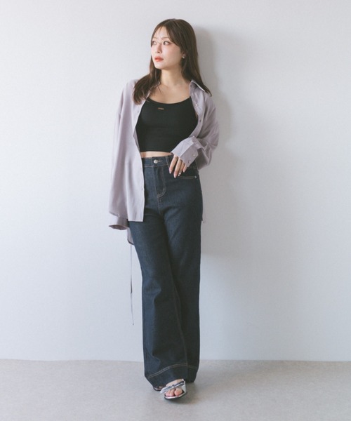 ECREL（エクレール）の「バックリボンキャミソール/カップ付き（キャミソール・レディース・ブラック/ホワイト/ピンク・FREE）」の18枚目の写真