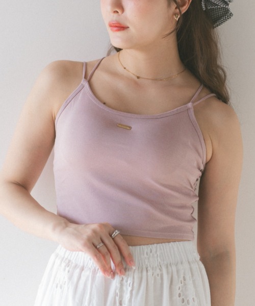 ECREL（エクレール）の「バックリボンキャミソール/カップ付き（キャミソール・レディース・ブラック/ホワイト/ピンク・FREE）」の20枚目の写真