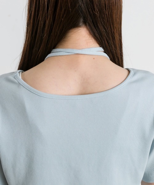 OLIVE des OLIVE（オリーブデオリーブ）の「バラチョーカー付きTシャツ 1041060900（Tシャツ/カットソー・レディース・オフホワイト/サックスブルー/レッド/ブラック・FREE）」の18枚目の写真