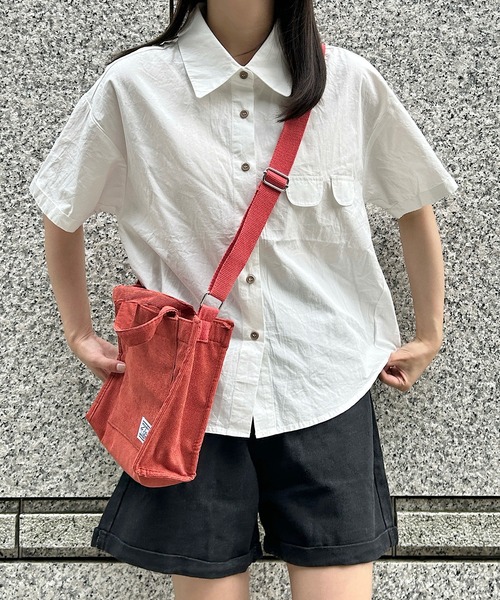 Cham.(チャム)の「デザインオーバーシャツ(シャツ/ブラウス・レディース・ベージュ/オフホワイト/ピンク・F)」の7枚目の写真