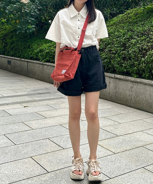 Cham.(チャム)の「デザインオーバーシャツ(シャツ/ブラウス・レディース・ベージュ/オフホワイト/ピンク・F)」の18枚目の写真