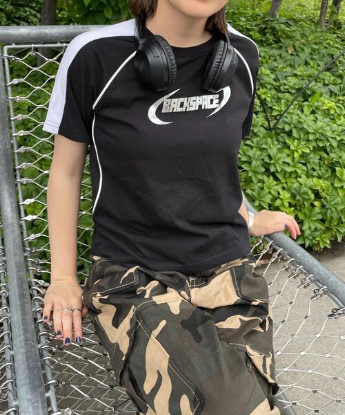WEGO(ウィゴー)の「WEGO/スポーツグラフィックT(Tシャツ/カットソー・レディース・ホワイト/ブラック・FREE)」の11枚目の写真