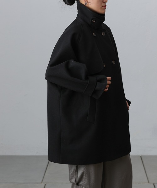 COLONY 2139(コロニートゥーワンスリーナイン)の「ラグランスリーブフレアコート(その他アウター・レディース・ブラウン/チャコールグレー/ブラック・FREE)」の5枚目の写真