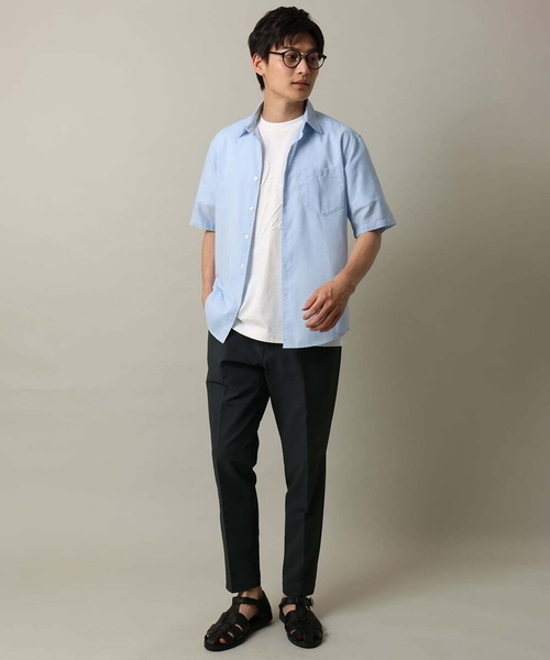 a.v.v(アーヴェヴェ)の「【接触冷感】ビッグロゴ発砲プリントセミワイドTシャツ(Tシャツ/カットソー・メンズ・ホワイト/グリーン・50/48/46)」の10枚目の写真