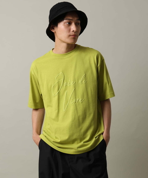 a.v.v(アーヴェヴェ)の「【接触冷感】ビッグロゴ発砲プリントセミワイドTシャツ(Tシャツ/カットソー・メンズ・ホワイト/グリーン・50/48/46)」の5枚目の写真