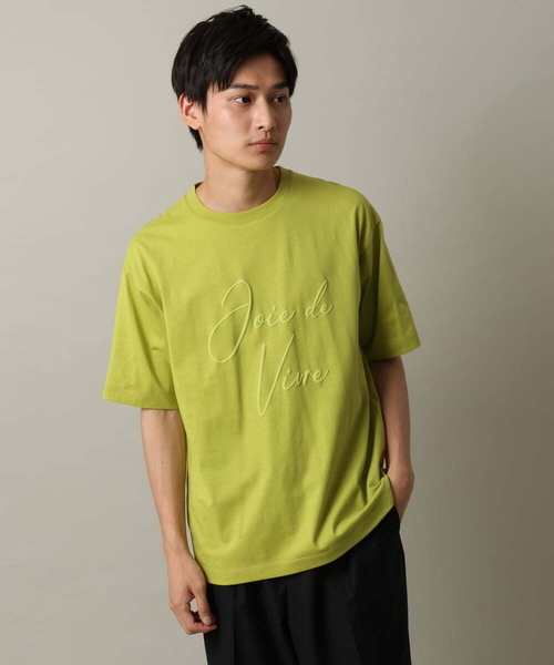 a.v.v(アーヴェヴェ)の「【接触冷感】ビッグロゴ発砲プリントセミワイドTシャツ(Tシャツ/カットソー・メンズ・ホワイト/グリーン・50/48/46)」の6枚目の写真
