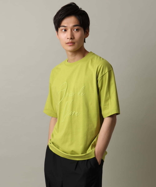 a.v.v(アーヴェヴェ)の「【接触冷感】ビッグロゴ発砲プリントセミワイドTシャツ(Tシャツ/カットソー・メンズ・ホワイト/グリーン・50/48/46)」の17枚目の写真