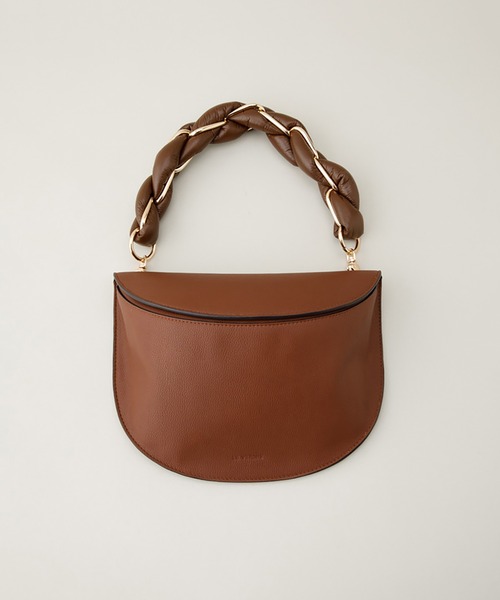 LE VERNIS(ル・ベルニ)の「LE VERNIS(ル・ベルニ) Puffer handle bag(ショルダーバッグ・レディース・ブラウン/ブラック/ホワイト・FREE)」の3枚目の写真
