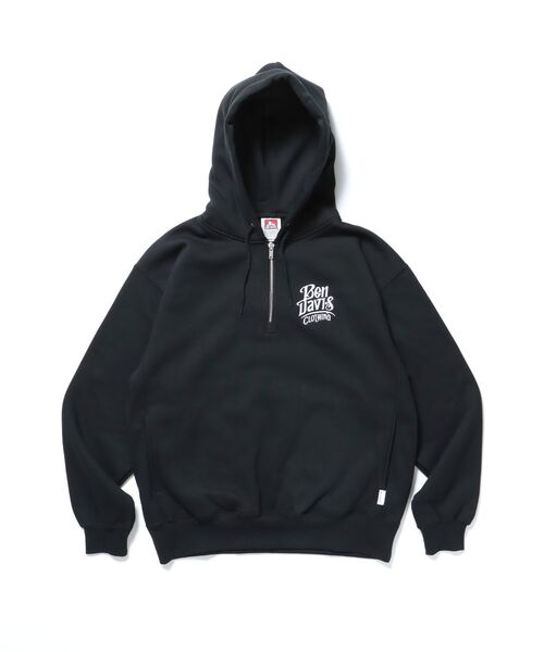 BEN DAVIS（ベンデイビス）の「【BEN DAVIS（ベンデイビス）】CLASSIC LOGO HALF ZIPPK NV / スウェット ジップ オーバーサイズ 刺繍 裏起毛（パーカー・メンズ・ブラック/ネイビー/アッシュグレー・X-LARGE/LARGE/MEDIUM）」の9枚目の写真