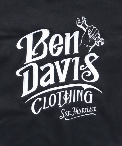 BEN DAVIS（ベンデイビス）の「【BEN DAVIS（ベンデイビス）】CLASSIC LOGO HALF ZIPPK NV / スウェット ジップ オーバーサイズ 刺繍 裏起毛（パーカー・メンズ・ブラック/ネイビー/アッシュグレー・X-LARGE/LARGE/MEDIUM）」の13枚目の写真