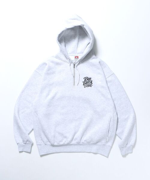 BEN DAVIS（ベンデイビス）の「【BEN DAVIS（ベンデイビス）】CLASSIC LOGO HALF ZIPPK NV / スウェット ジップ オーバーサイズ 刺繍 裏起毛（パーカー・メンズ・ブラック/ネイビー/アッシュグレー・X-LARGE/LARGE/MEDIUM）」の14枚目の写真