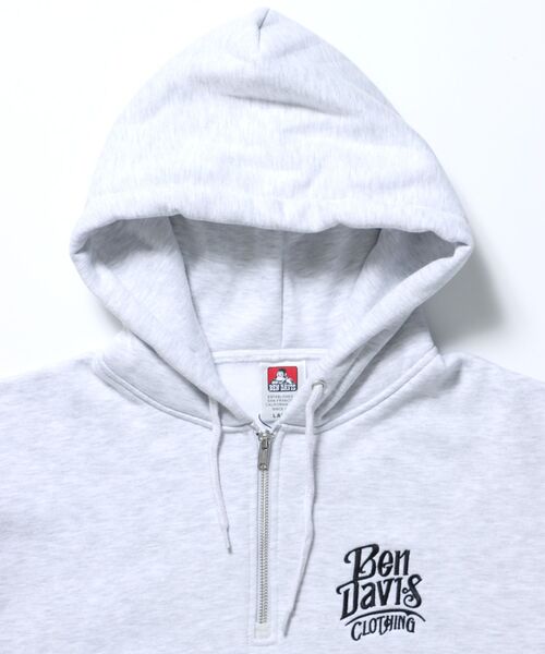 BEN DAVIS（ベンデイビス）の「【BEN DAVIS（ベンデイビス）】CLASSIC LOGO HALF ZIPPK NV / スウェット ジップ オーバーサイズ 刺繍 裏起毛（パーカー・メンズ・ブラック/ネイビー/アッシュグレー・X-LARGE/LARGE/MEDIUM）」の15枚目の写真