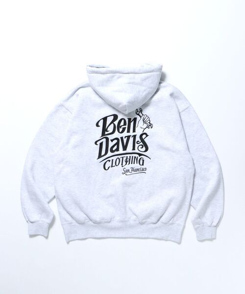 BEN DAVIS（ベンデイビス）の「【BEN DAVIS（ベンデイビス）】CLASSIC LOGO HALF ZIPPK NV / スウェット ジップ オーバーサイズ 刺繍 裏起毛（パーカー・メンズ・ブラック/ネイビー/アッシュグレー・X-LARGE/LARGE/MEDIUM）」の17枚目の写真