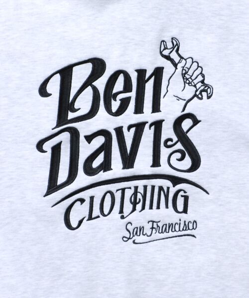BEN DAVIS（ベンデイビス）の「【BEN DAVIS（ベンデイビス）】CLASSIC LOGO HALF ZIPPK NV / スウェット ジップ オーバーサイズ 刺繍 裏起毛（パーカー・メンズ・ブラック/ネイビー/アッシュグレー・X-LARGE/LARGE/MEDIUM）」の18枚目の写真